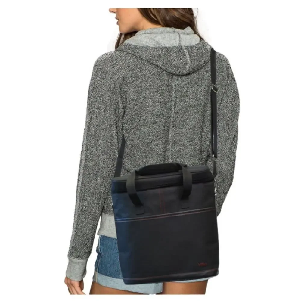 Vina 3 Bottle Wine Carrier Tote Bag Insulated Cooler Carrying Case with Opener